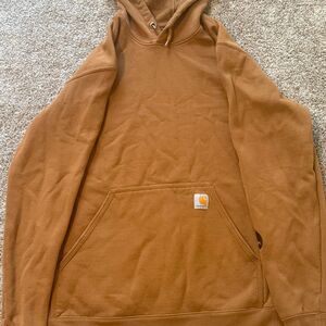 Carhartt Men's Tan and Brown Hoodie
